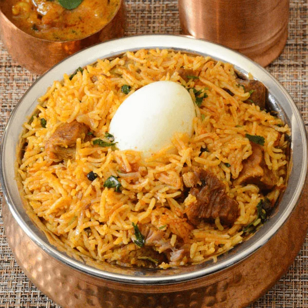 Fragrant Chettinad mutton biryani